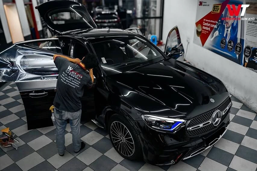 3M auto tint film installation in Penang