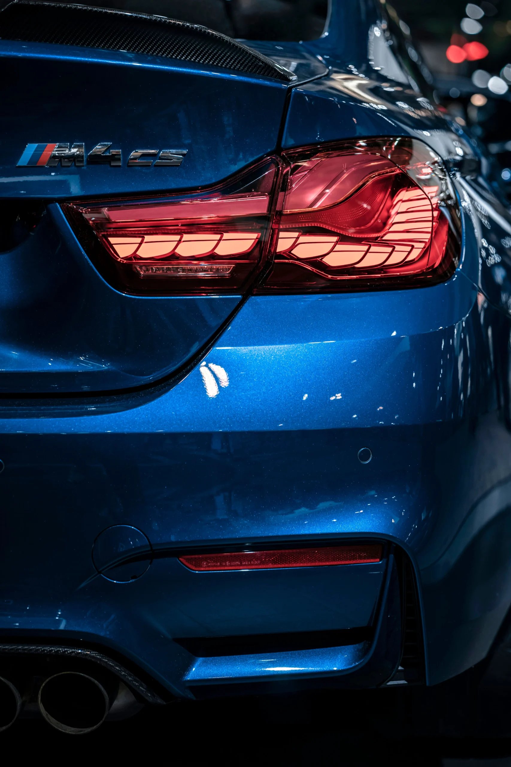 Glossy car paint protected with 3M Paint Protection Film