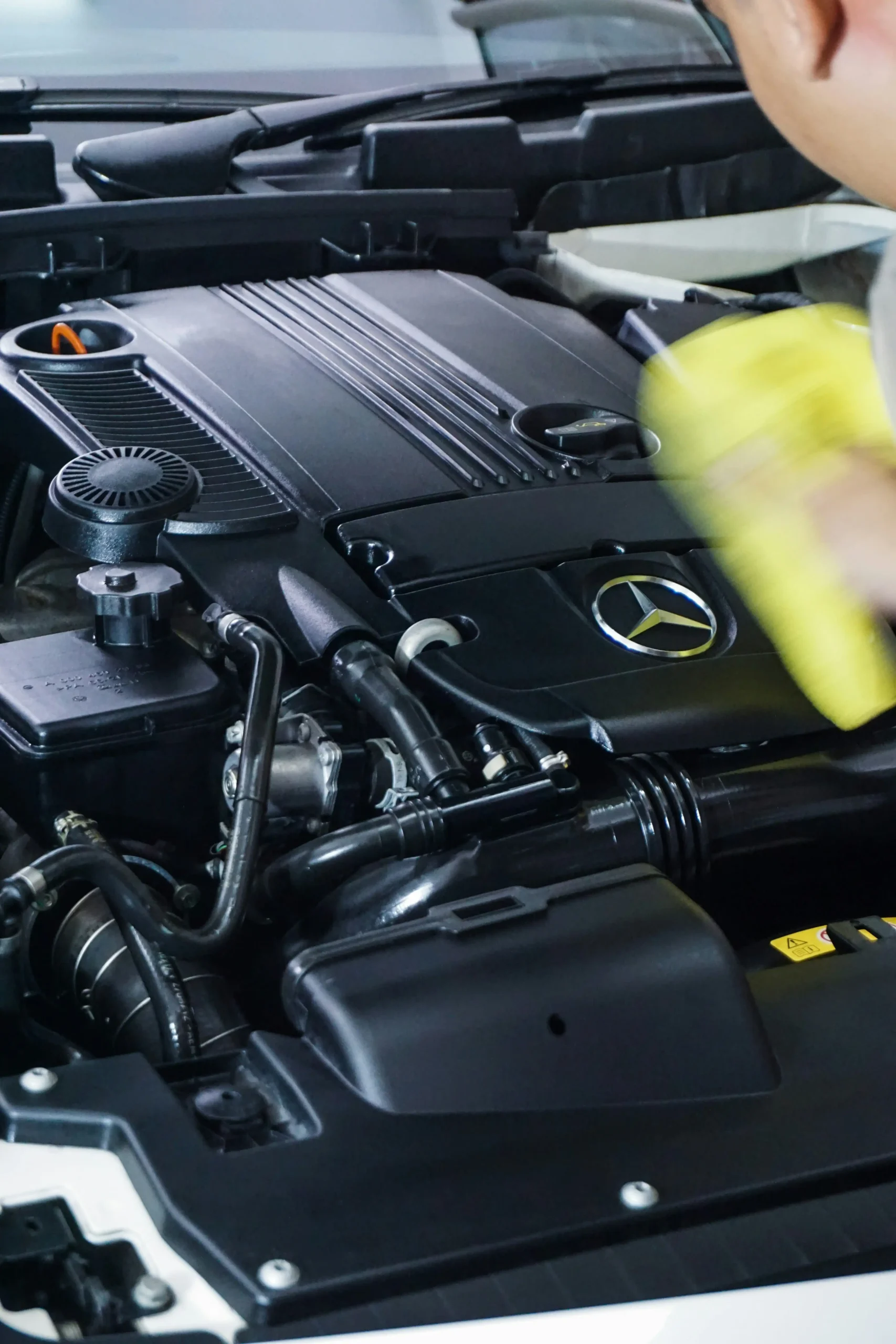 Engine bay coating