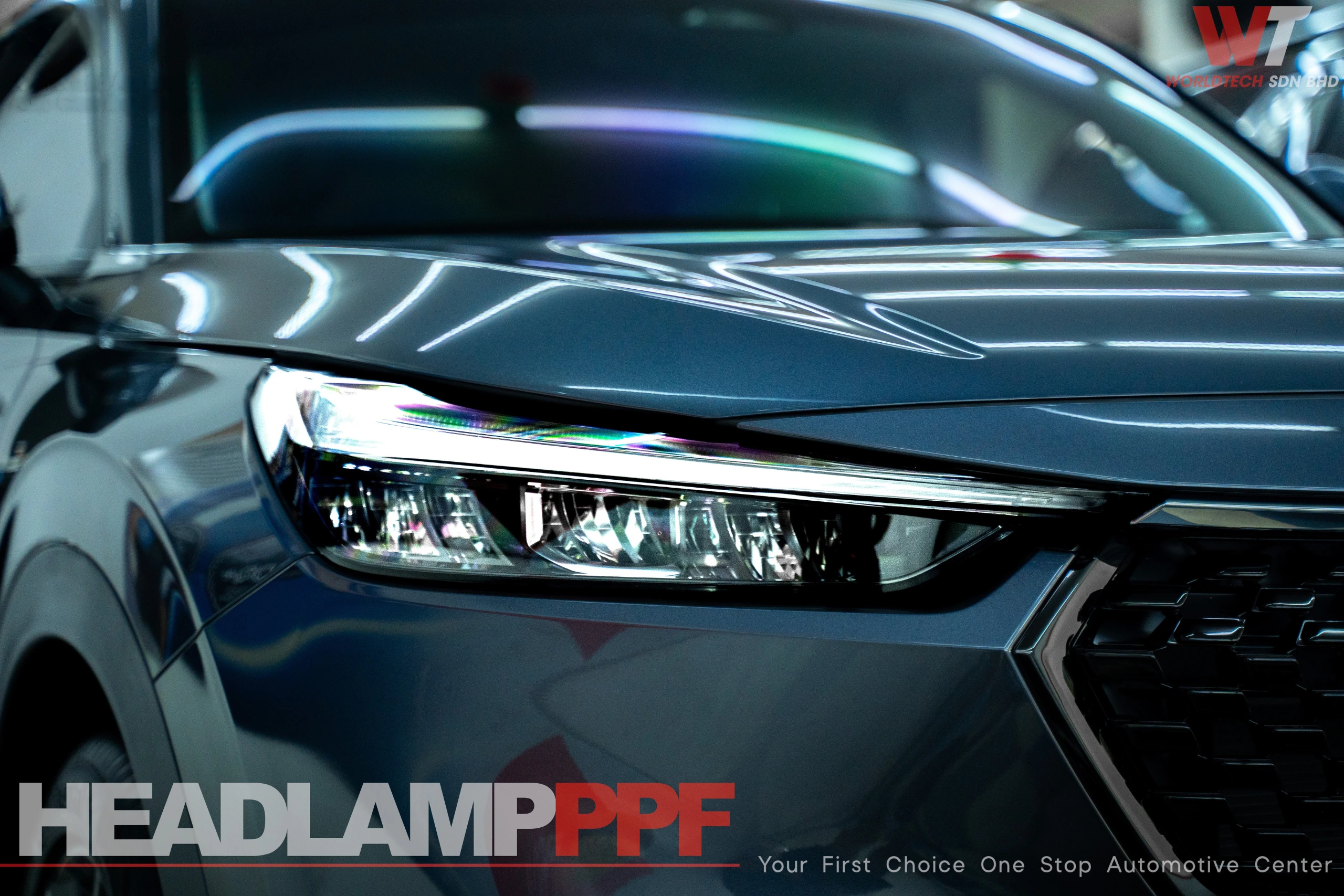 Headlight paint protection film by WorldTech